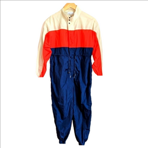 Urban OUTFITTERS Color Block Parachute Style Jumpsuit Size Extra-Small